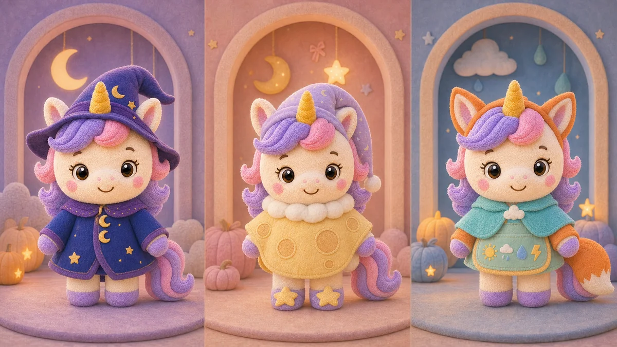 Starlight Unicorn dressed as Celestial Wizard